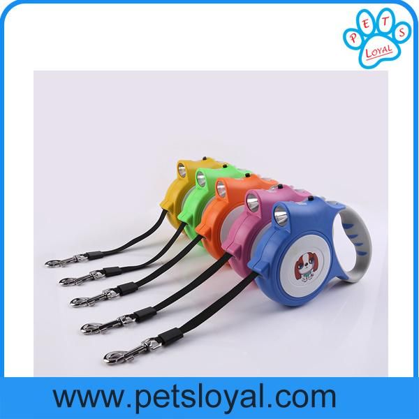 Factory Pet Supply Product LED Retractable Pet Lead Dog Leash