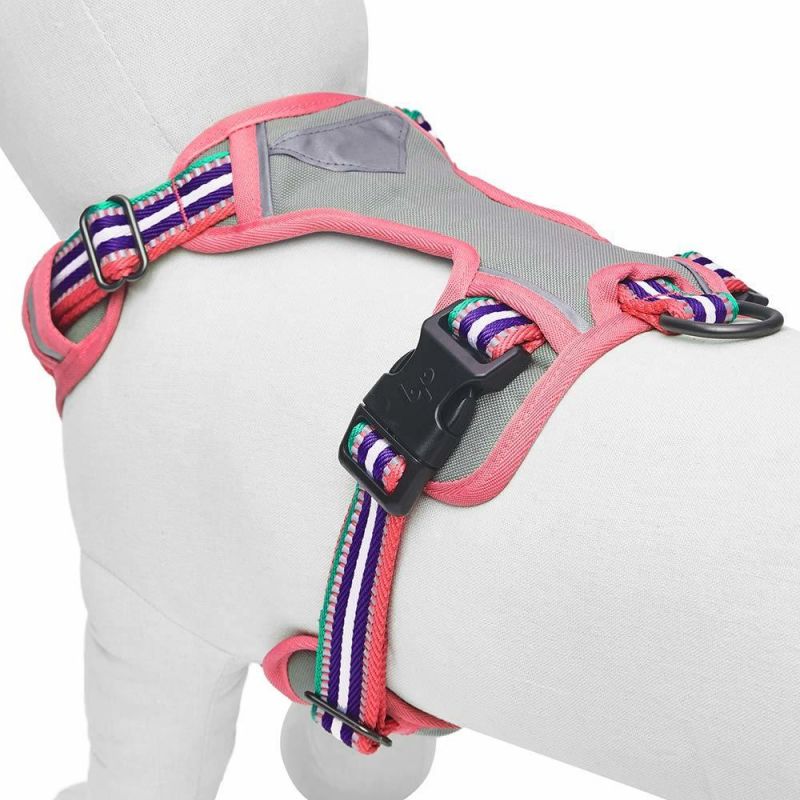 3m Reflective Multi-Colored Small Medium Dog Harness Vest 2020 Upgraded Pet Harnesses