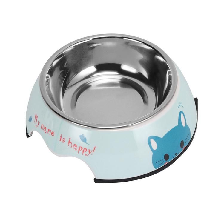 Dog Food Bowls Stainless Steel Pet Water Bowls with No-Spill and Non-Skid Feeder