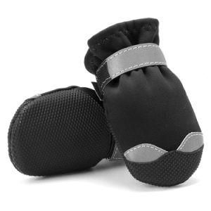 Black Warm Outdoor Hot Sale Slip-Proof Pet Waterproof Pet Dog Boots