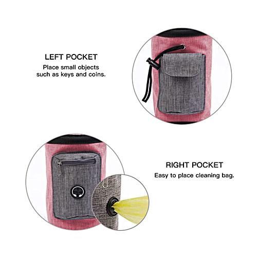 Dog Treat Pouch Bag Portable Dog Walking Bag with Belt Clip Hands-Free Puppy Training Bag