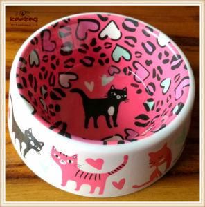 China Colorful 100%Melamine Pet Bowls Dog Cat Bowls (KE0025)