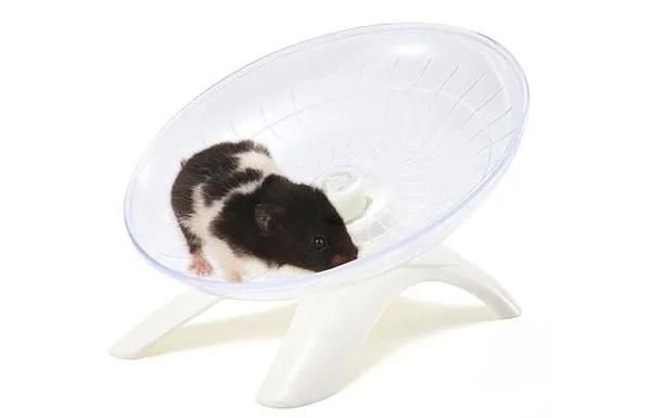 Pet Hamster Flying Saucer Exercise Squirrel Wheel Hamster Mouse Running Disc Rat Toys Cage Small Animal Hamster Accessories