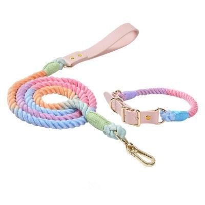 Muticolor Outdoor Cotton Heavy Duty Outdoor Dog Leash Pet Supply