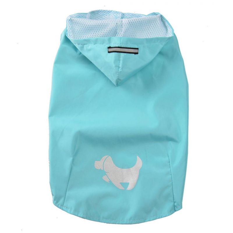 Wholesale Dog Raincoat Large Hooded Waterproof Pet Dog Raincoat with Reflective Designers Luxury Raincoat Clothes for Dogs