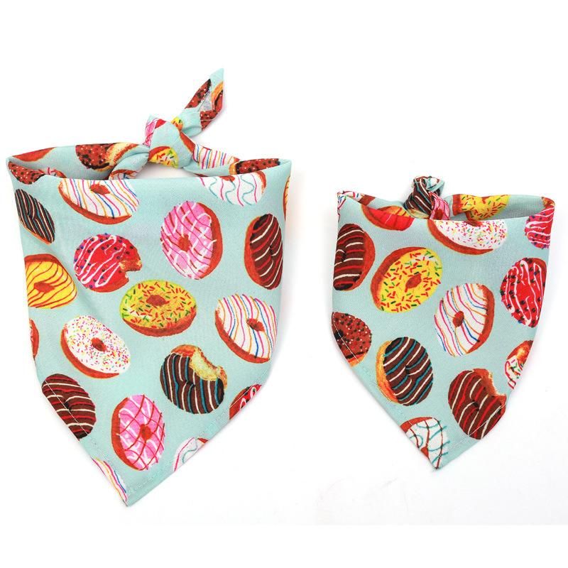 Factory Supply Watermelon Fruit Pet Bandana Wholesale Cartoon Dog Bandanas