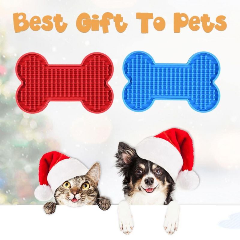 Mat for Pet Dogs Cats Slow Food Bowls Silicone Dog Lick Pad