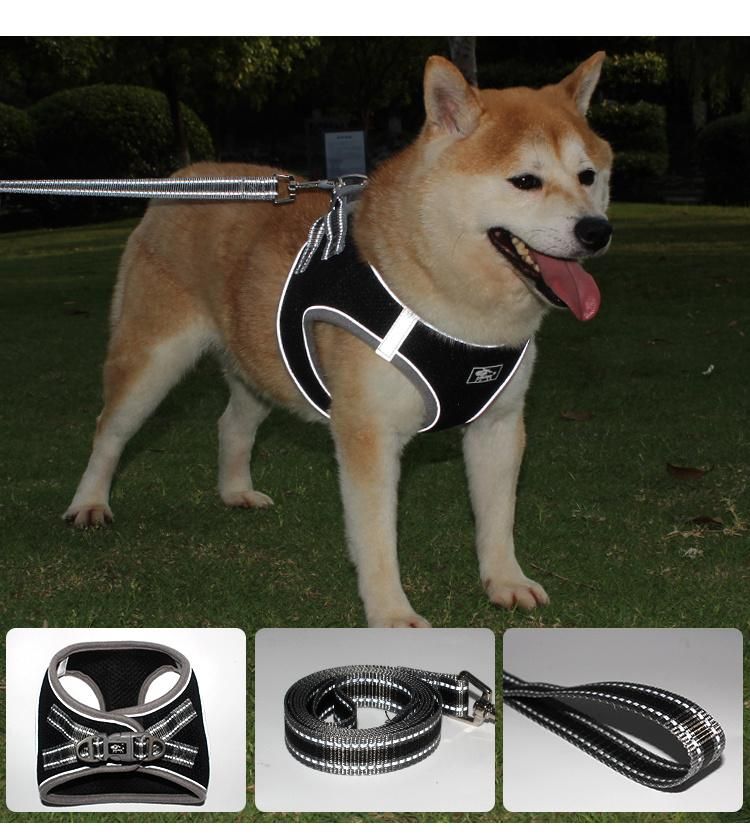 Dog Products, Dog Harness, Reflective No-Choke Pet Vest with Easy Control Handle