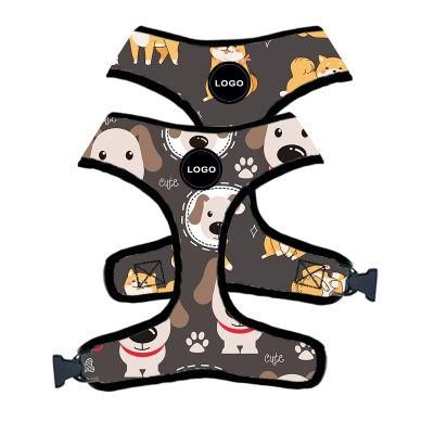 Good Quality No Pull Custom Dog Harness Subliation Pattern Dog Harness