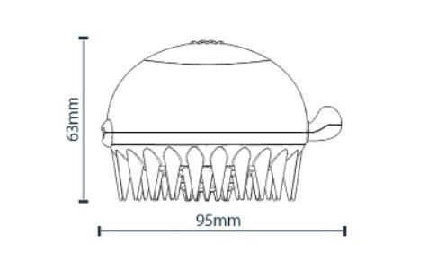 Hot Selling Pet Cleaning Supplies Dog Shampoo Brush Massage Brushes Shampoo Dispensing Grooming Brush