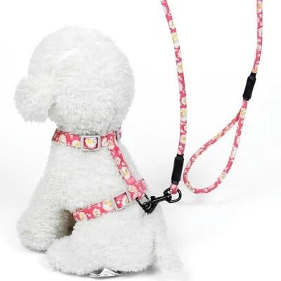 Fashionable Print Pet Accessories Adjustable Breathable Small Pet Dog Harness