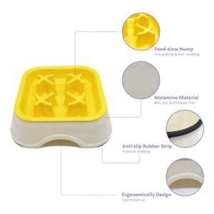 Slow Feeder Dog Bowl Wholesale Plastic Pet Food Bowl Cat Dogs Interactive Fun Feeder Slow Bowl for Nanjing