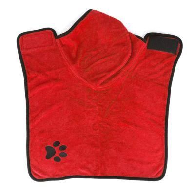 High Quality Wholesale Super Absorbent Soft Towel Robe Dog Cat Bathrobe Grooming Pet Product Anhui