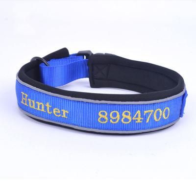 OEM Name and Logo LED Pet Collar New Other Pet Collars Reflective Nylon Pet Collars
