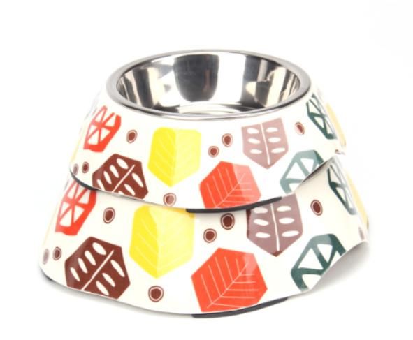 Wholesale Melamine and Stainless Steel Pet Dog Bowl