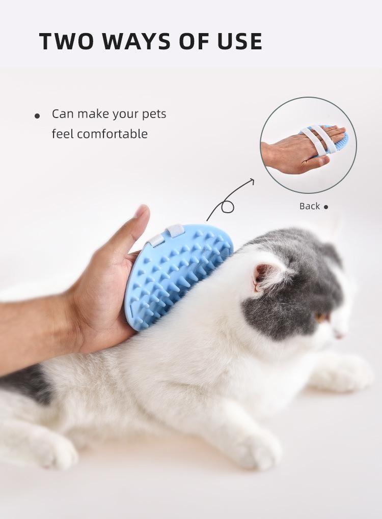 2-in-1 Portable Hair Removal Pet Cat Massage Brush