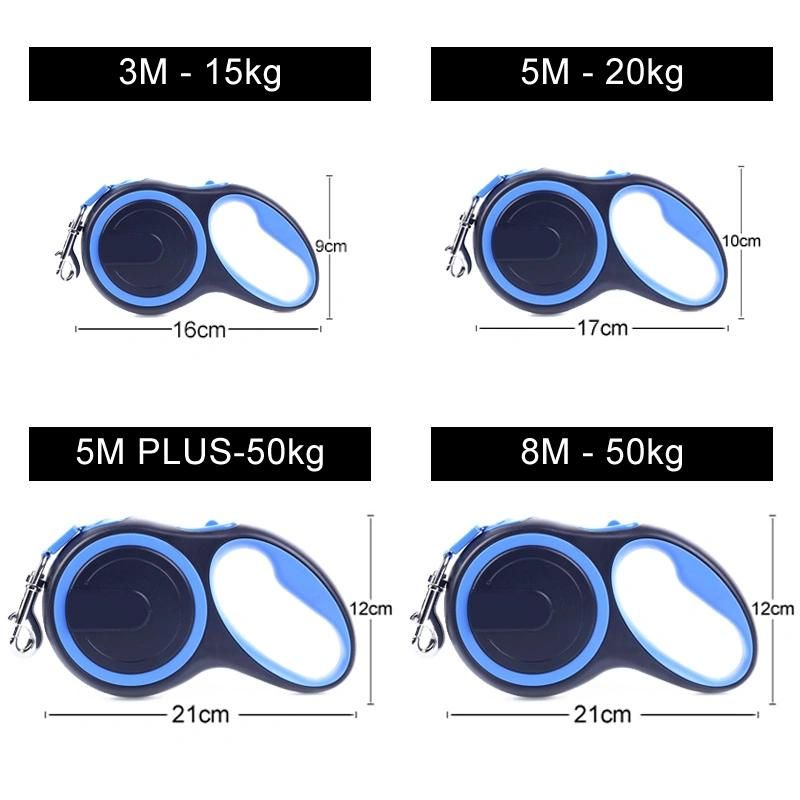 3m/5m Nylon Retractable Dog Rope Pet Accessories Lead Leash