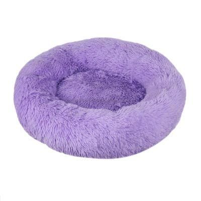 Hot Sale Pet Sofa Bed Mat Soft Keep Warm Pet Bed Mat Solid Color Cat Bed Kennel High Quality Purple Pet Bed