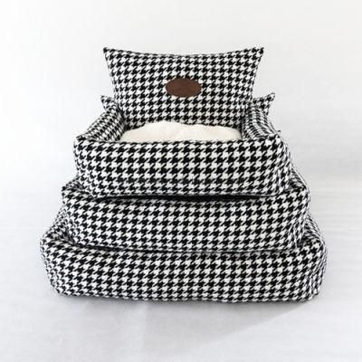 Rectangle Cat Dog Cushion Bed Faux Fur Plush Ultra Soft Rectangle Dog Bed Warm Washable Plush Luxury Dog Bed
