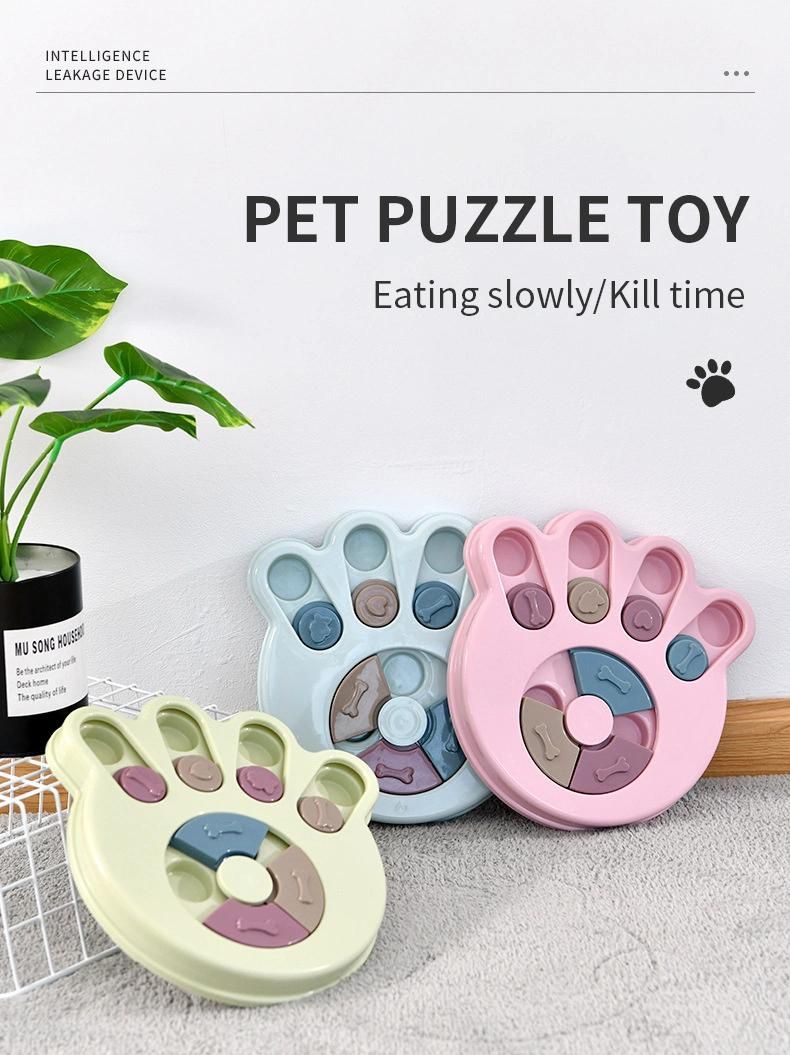 More Popular Puppy Cat Ketty Pet PP Metal Colorful Shape Slow Dog Feeder Bowl