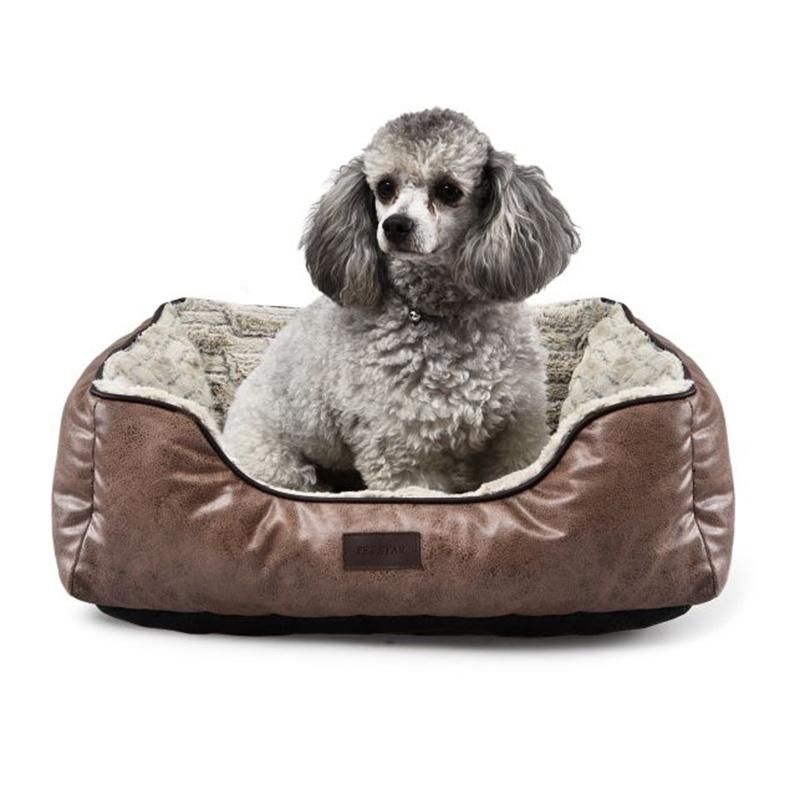 Luxury Waterproof Dog Bed PU Leather Sofa Pet Bed