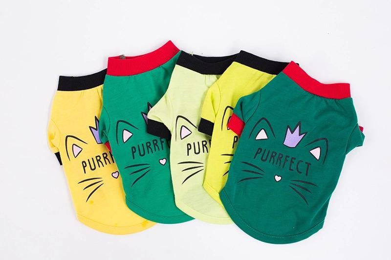 Manufacturer Supplies New Summer Pet Dog T-Shirt Teddy Bear Schnauzer Thin Small Medium-Sized Dog Clothes