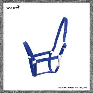 Basic Plain Nylon Horse Halter-Royal Blue