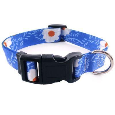 Factory Hot Selling Blue Bottom Daisy Pet Collar, Flower Series