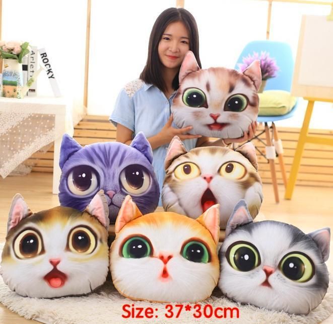 Wholesale Anime Pillow, Animal Shape 3D Printing Soft Cat Pillow