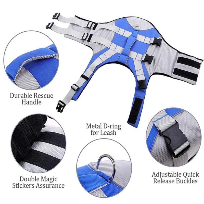 Adjustable Pet Life Jacket for Small Medium Large Dog