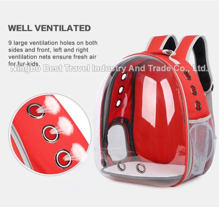 Airline-Approved Travel Cats and Dog Puppies Bubble Backpack Transparent Capsule Ventilated Small Pet Backpack Bag Carrier