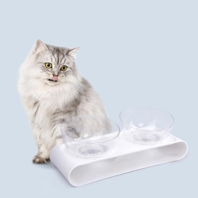 New Style 2-Bowls ABS Eco-Friendly Diner Set for Pet Feeding Food Bowl