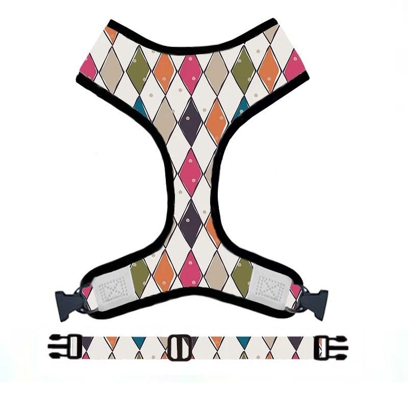 Wholesale Custom Soft Neck Adjustable Pet Dog Harness and Leash