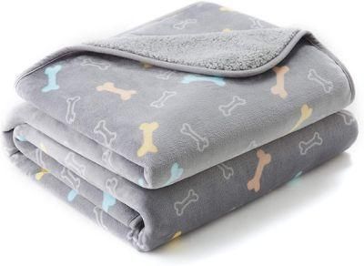 Waterproof Multi-Fuctional Throw Durable Anti Biting Sleeping Bite-Resistant Flannel Fleece Sherpa Pet Blanket