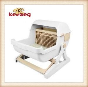 Pet Accessories PP Material Cat Toilet with Large Space (KF0058)