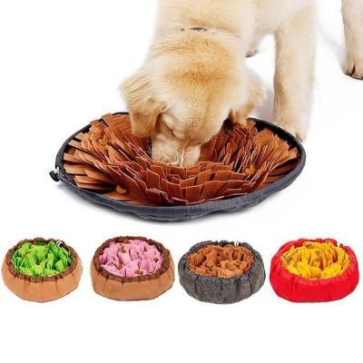 Dog Sniffing Mat Dog Puzzle Toy Pet Snack Feeding Mat Boring Training Mat