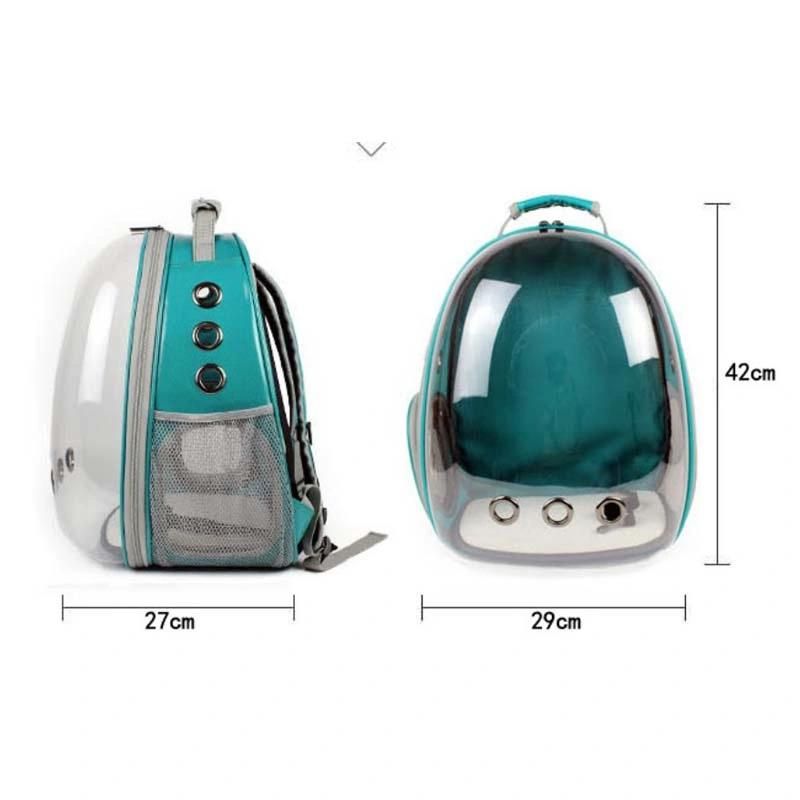 Outdoor Pet Travel Transparent Backpack Portable Food Capsule Breathable Bag