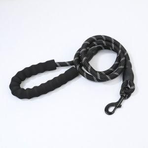 Pet Products Supply Black Reflective Round Pet Tow Rope