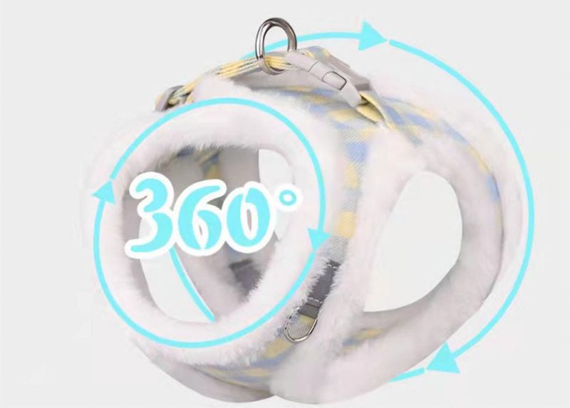 No Pull Dog Harness Soft Fleece Pet Harness with Pet Leash