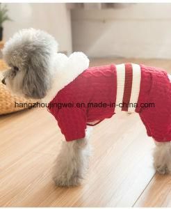 Winter Pet Sweater with Hat Dogs Clothes Clodproof