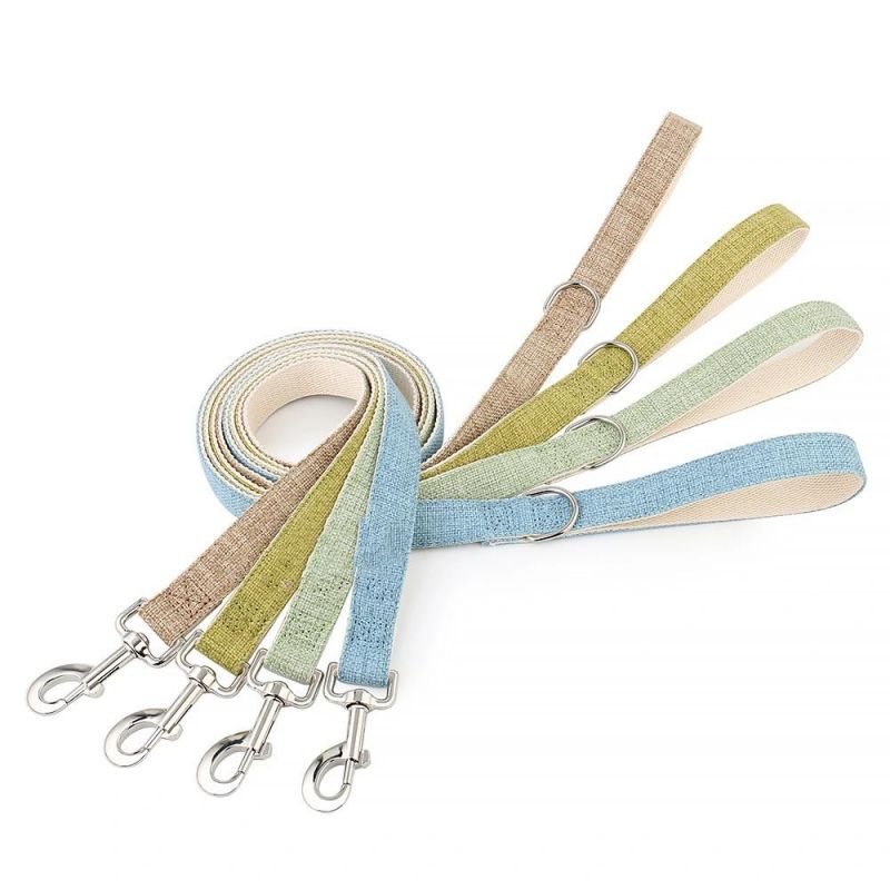 Eco Friendly Recycled Hemp Dog Harness with Matching Leash and Collar Sustainable Pet Dog Set