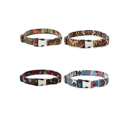 Manufacturer Customized Design Heat Transfer Teclnology Dog Collar, Metal Buckle Pet Collar