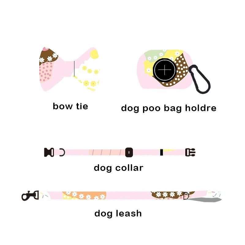 ODM OEM Customize Pattern with Leash Set Dog Collar