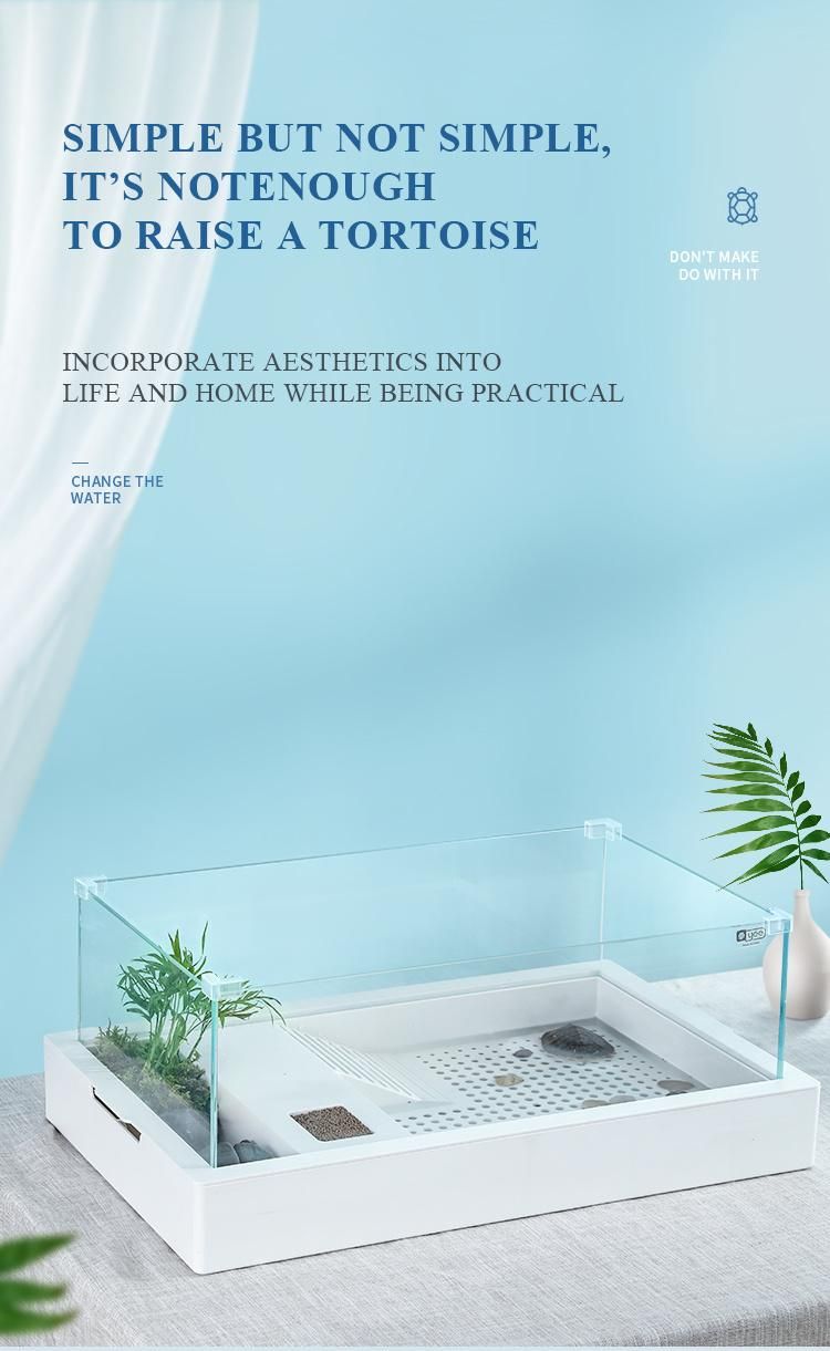 Yee Factory Wholesale Tank Pet Products Detachable Split Turtle Tank