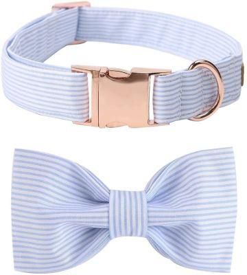 Unique Style Pattern Dog Collar with Bowtie for Pet Dogs