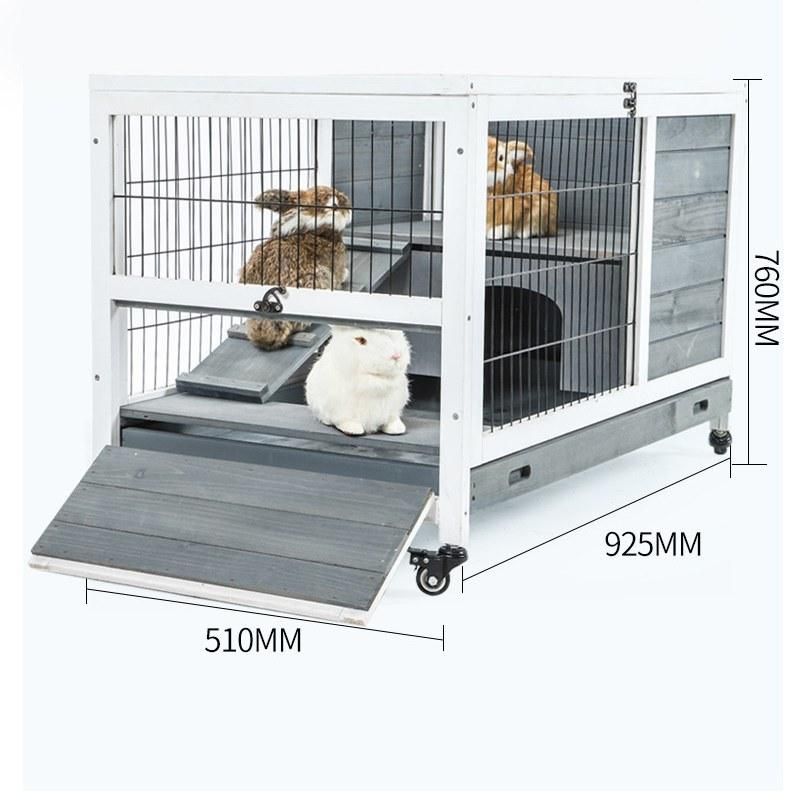 Multifunctional Poultry Breeding House Simple Solid Wood Rabbit Cage