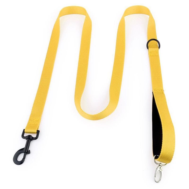 Hands Free Dog Lead with Neoprene Padding 2 Hooks Nylon Pet Dog Leash