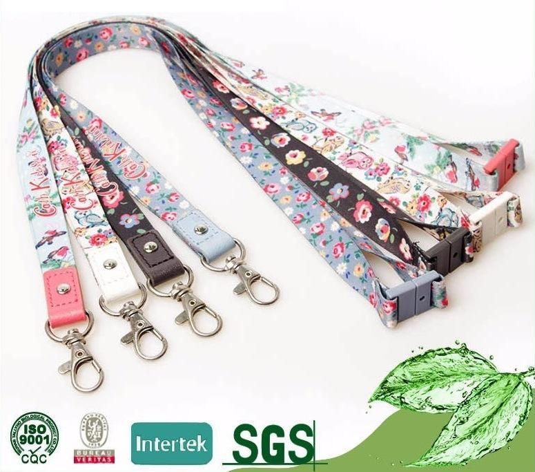 Gift Ribbon Nylon Strap Lanyard Sublimation Heat Transfer Lanyard