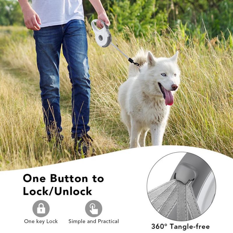 Manufacturer Wholesale Automatic Repairable Extendable Traction Training Pet Lead Heavy Duty Auto Retractable Dog Leash