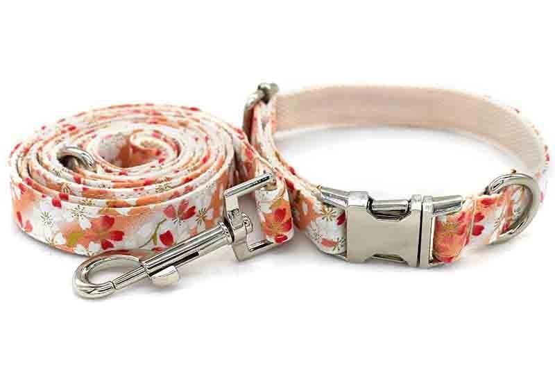 6FT Nylon Dog Leash Printing Floral Pattern Colorful Pet Leash for Puppy Small Medium Large Dogs